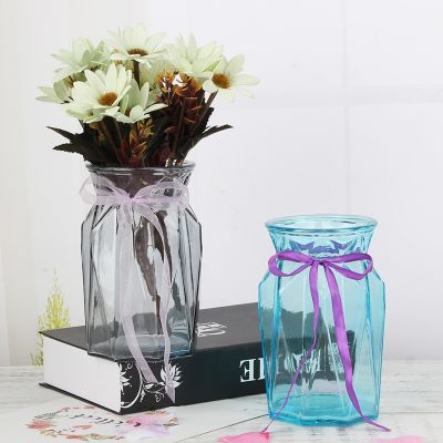 Colored glass vase /flower vase 