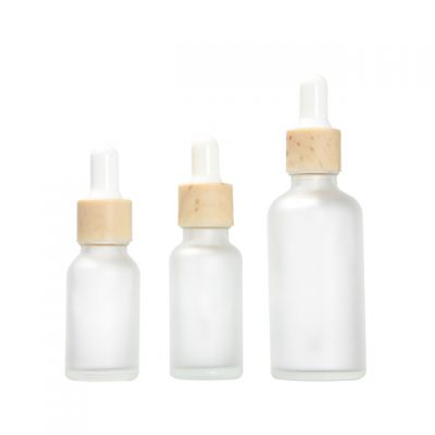 Quick shipping 15ml 20ml 50ml white glass essential oil dropper bottle