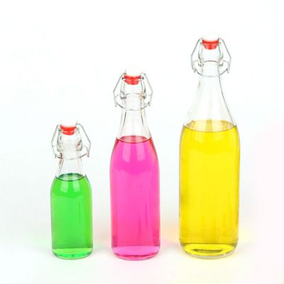 250ml 500ml 750ml 1liter bottiglie vetro juice soda carbonated drinks milk glass bottles
