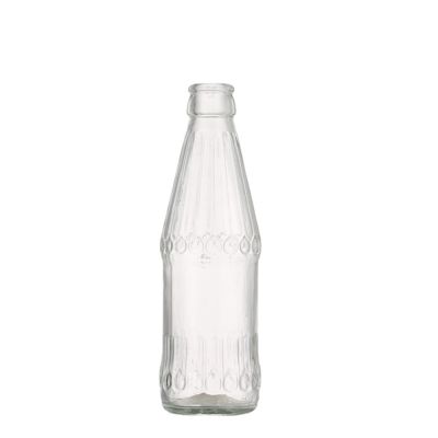 Clear Empty 250 ml Glass Soy Milk Beverage Soda Cola Bottle for Juice with Screw Lid 