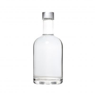 Super flint glass spirit bottle gin whisky vodka wine glass bottles with cork 