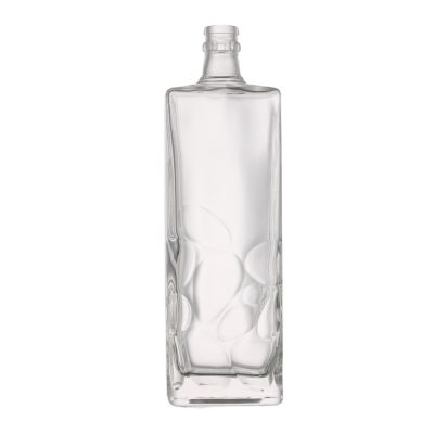 Wholesale custom wine liquor glass bottle 750ml spirits wine vodka regular square glass bottles