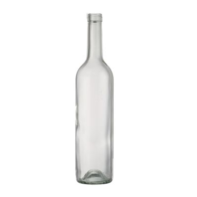 Factory High Grade clear 750ml glass bottles red wine glass bottle 
