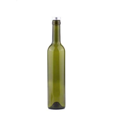 500ML Green Color Wine Bottle Empty Glass Bottles with Cork