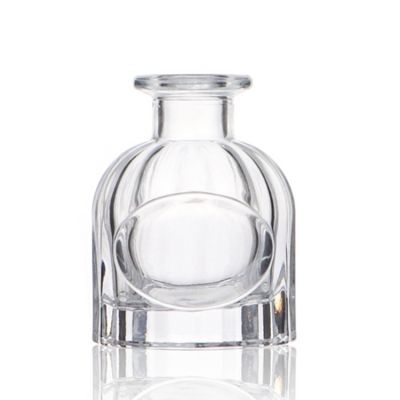 Luxury 50ml birdcage shape clear aroma perfume reed diffuser glass bottle 