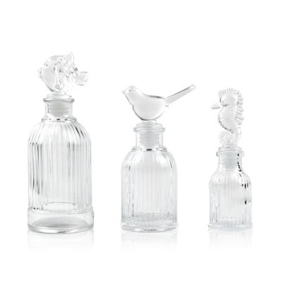 Hot Sale 40ml 100ml 200ml Rome Reed Diffuser Home Decorative Glass Bottles 