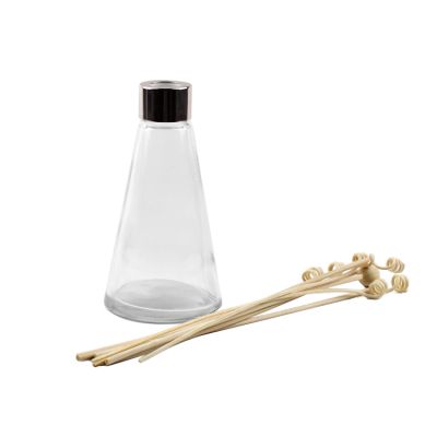 150ml oem brand cone shaped perfume reed diffuser oil bottle with screw cap