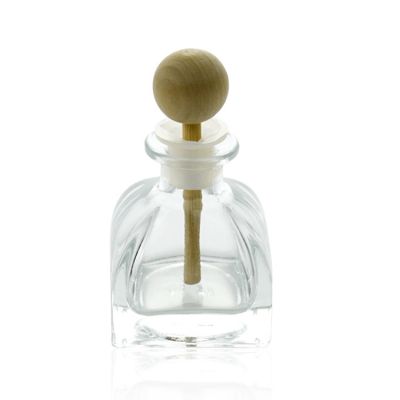 50ml mongolian yurt shaped perfume bottle reed diffuser glass aroma bottle with inner cork and wood stick 