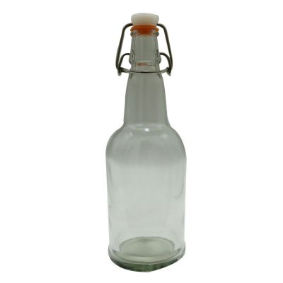 Kombucha glass bottle/Beer glass bottle 16oz/500ml glass with swing top 