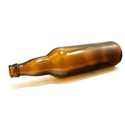 Acceptable Customer's Logo Crown cap high-end quality glass bottle 650ml Amber Beer bottle 
