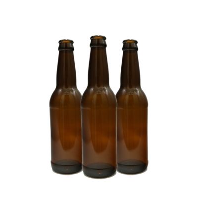Brown color long neck 330ml beer bottles empty beer bottle shocking price