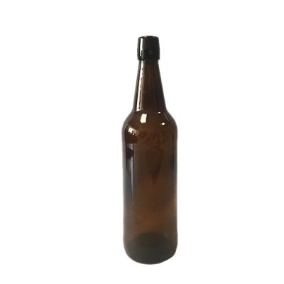 750ml amber beer glass bottle with swing top