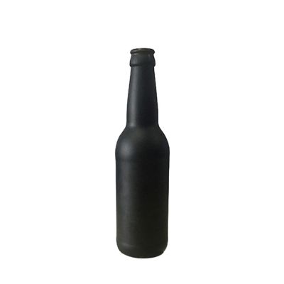 330ml black crown seal glass beer bottles