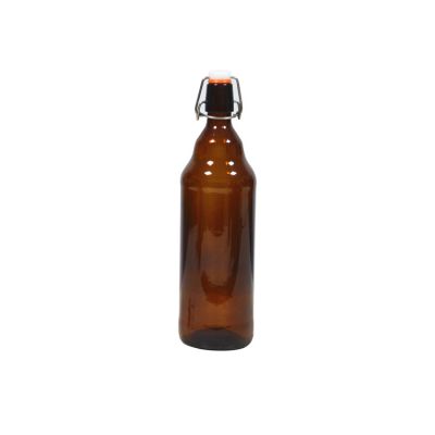 China Supplier Amber Color 1000ml Glass Beer Bottle 