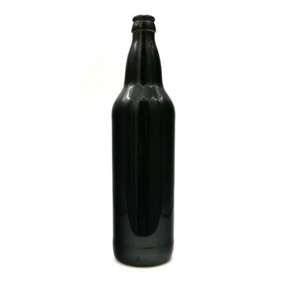 650ml Matte Black Glass Beer Bottle 