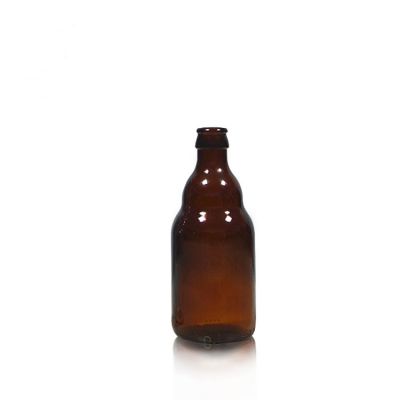 Brown Beer Bottle 330ml Amber glass Beer Bottle With Crown Cap 