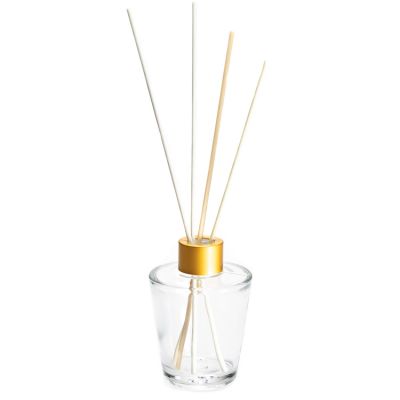 unique cone shape aroma reed diffuser glass bottles 120 ml clear empty glass bottle oil diffuser 