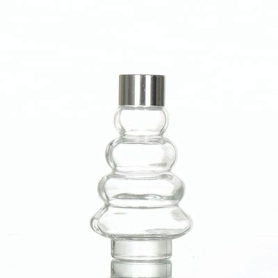 New Style Christmas Tree Transparent Wine Glass Bottle 