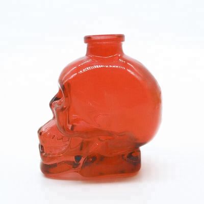 6oz Skull Shaped Custom Design Vodka Glass Bottle With Lid 