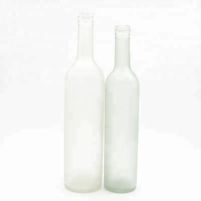 500ml 750ml Frosted Wine Bottle Glass Vodka Glass Bottles 