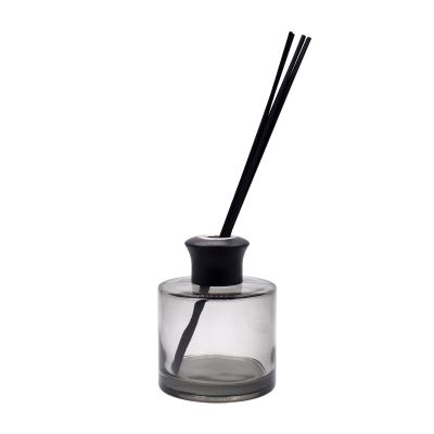 150ml aroma printing diffuser glass bottle with rattan 