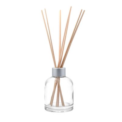 200ml new arrival round diffuser glass bottle with rattan sticks 