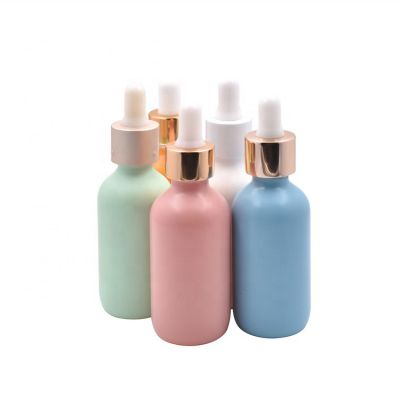 free sample color coating custom glass essential oil dropper bottle 60ml 