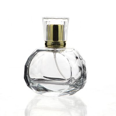 Round 75ml Empty Perfume Spraying Glass Bottle Women 