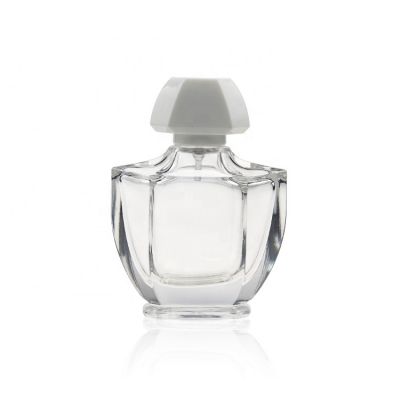 French Shalimar Hexagon Perfume Glass Bottle 50ml With Custom Design 
