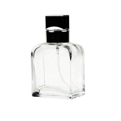Customized Square High Quality Perfume Bottle Glass 100ml Empty 