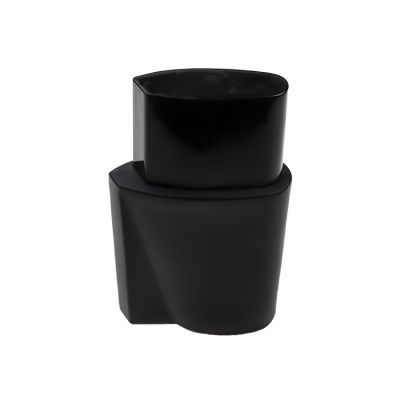 Luxury Unique Square Glass Black Perfume Spray Bottle 100ml 