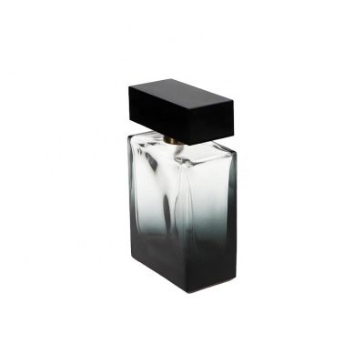 China Luxury Custom Spray Square 100ml Glass Perfume Bottle For Men 