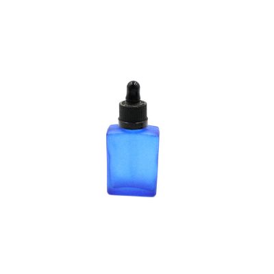 30ML Different Color Square Glass Essential Oil Bottle with Dropper/Sprayer 