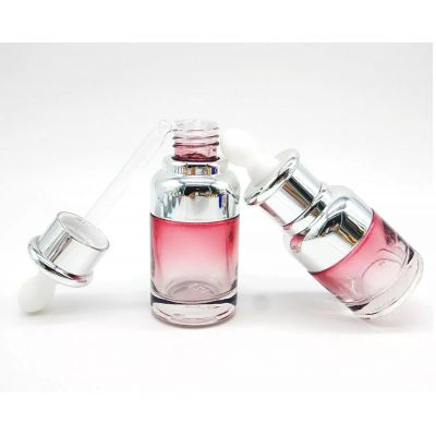 Factory Direct Sales Acrylic Essence oil bottles Liquid Pump bottle High-end cosmetics container 