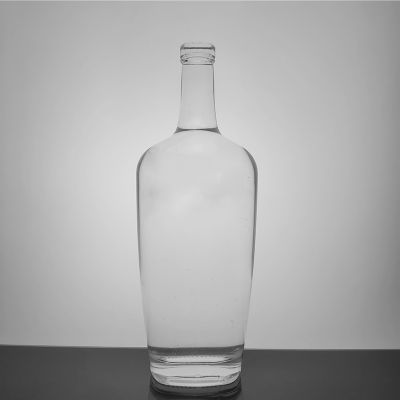 Engrave cork top special Finish High-Level White Frosting Fancy wholesale Wine 750ml Empty liquor glass bottle sale