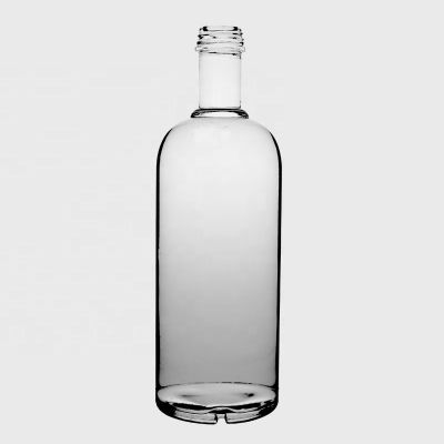 Wholesale Cylindrical Round Extra Flint High End 1.75l T-Cork Top Cylinder Big Liquor 1 Liter Glass Bottle for Vodka