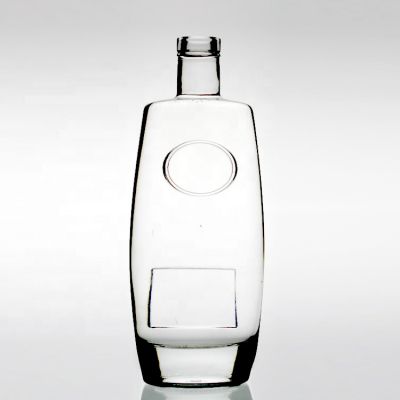 crystal 500ml corked spirit glass bottle unique alcohol bottle wholesale vodka gin empty glass bottle for liquor 500ml 
