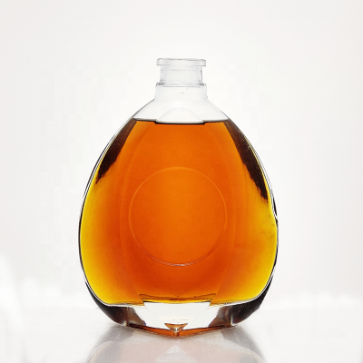 Custom Make XO Brandy Bottle Glass Spirit 70cl 75cl With Cork Stoppers Personalized Brandy Bottle Glass For 500ml Liquor