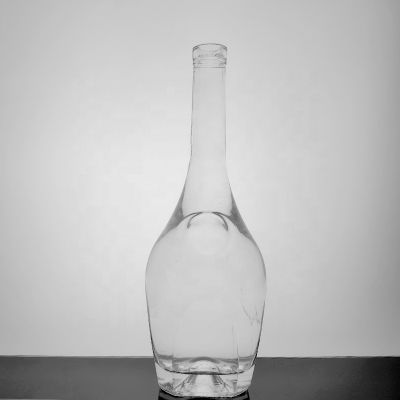 empty round shape rum glass 750ml spirit bottle for liquor manufacturer 750ml vodka bottles with cork tops