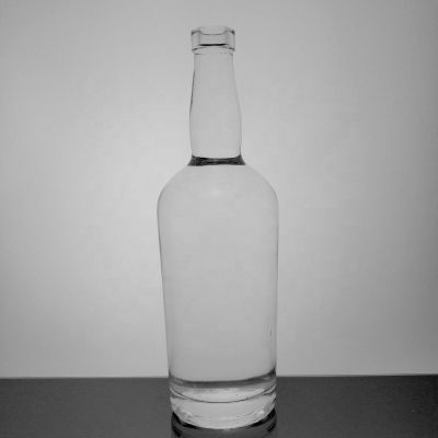750ml Clear Spirit Glass Bottle Whisky With Corks Top Wholesale Empty 75cl Glass Whisky Bottle