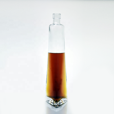 triangle shape tequila whisky bottle 750ml liquor glass bottle manufacturerempty vodak rum spirit bottle for brandy 