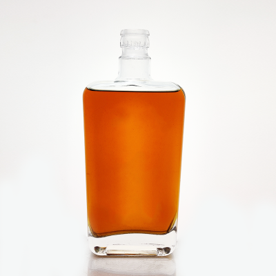 wholesale square shape Guala top thick base high quality clear Extra white XO spirits 500ml Glass Bottle 