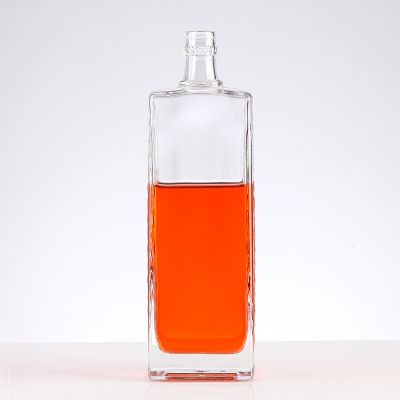 OEM custom made printing delicate 750ml vodka liquor glass bottle gin bottles wine whiskey empty glass bottles 
