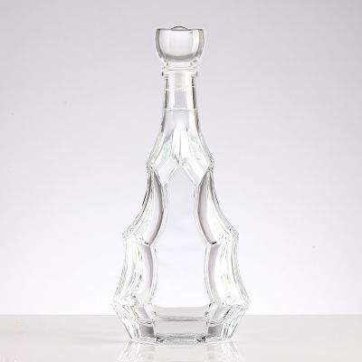 Fancy Design Premium 500ml 750ml Vodka Whiskey Brandy Glass Bottle750ml Empty Spirit Bottle Rum Gin Bottle