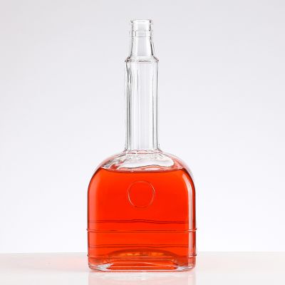 250 ml 500 ml 750 ml recycled empty frost whisky flask vodka bottle wine glass bottle for Liquor 