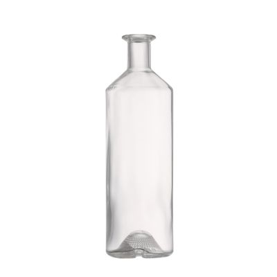 Customized Cheap price 700 ml Unique Shape Liquor Spirits Wine Glass Bottles With Cork 