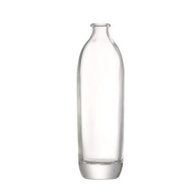 Factory High quality 500 ml empty clear glass wine liquor bottle with cork stoppers 