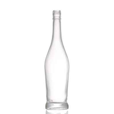 Fancy Empty Clear Custom Liquor Wine 600 ml Glass Bottle With screw 