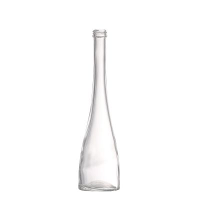 Fashionable empty custom cheap price 375 ml glass wine liquor bottles with screw 