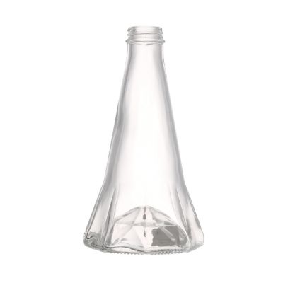 China manufacturer factory price empty liquor 300 ml glass wine bottles with screw 